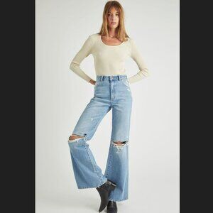 Rolla's Distressed East Coast Fare Jeans
